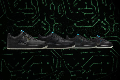 Air Force 1 (PS) - Black/Light Blue Fury