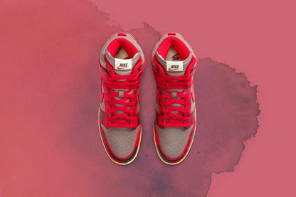 Dunk High 1985 SP "Red Acid Wash" - University Red/Chile Red