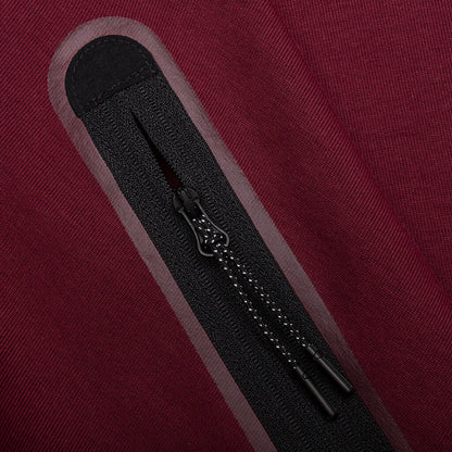 Sportswear Tech Fleece Full Zip Up Hoodie - Dark Beetroot/Black/Phantom