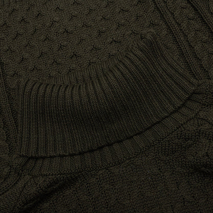 Nike Life Cable Knit Turtleneck Sweater - Cargo Khaki