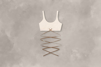 Nike x Jacquemus Women's Bra - Pearl White/Sail/Dark Driftwood