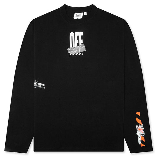 Off Active Duct Tape Long-Sleeved Tee - Black