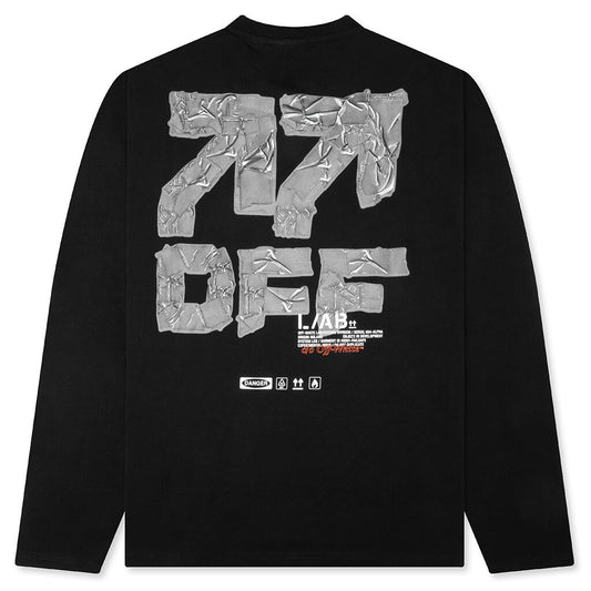 Off Active Duct Tape Long-Sleeved Tee - Black