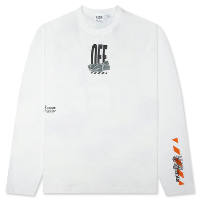 Off Active Duct Tape Long-Sleeved Tee - White