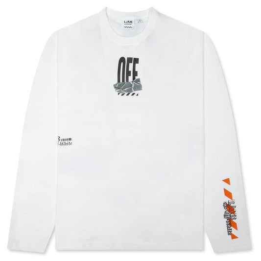 Off Active Duct Tape Long-Sleeved Tee - White