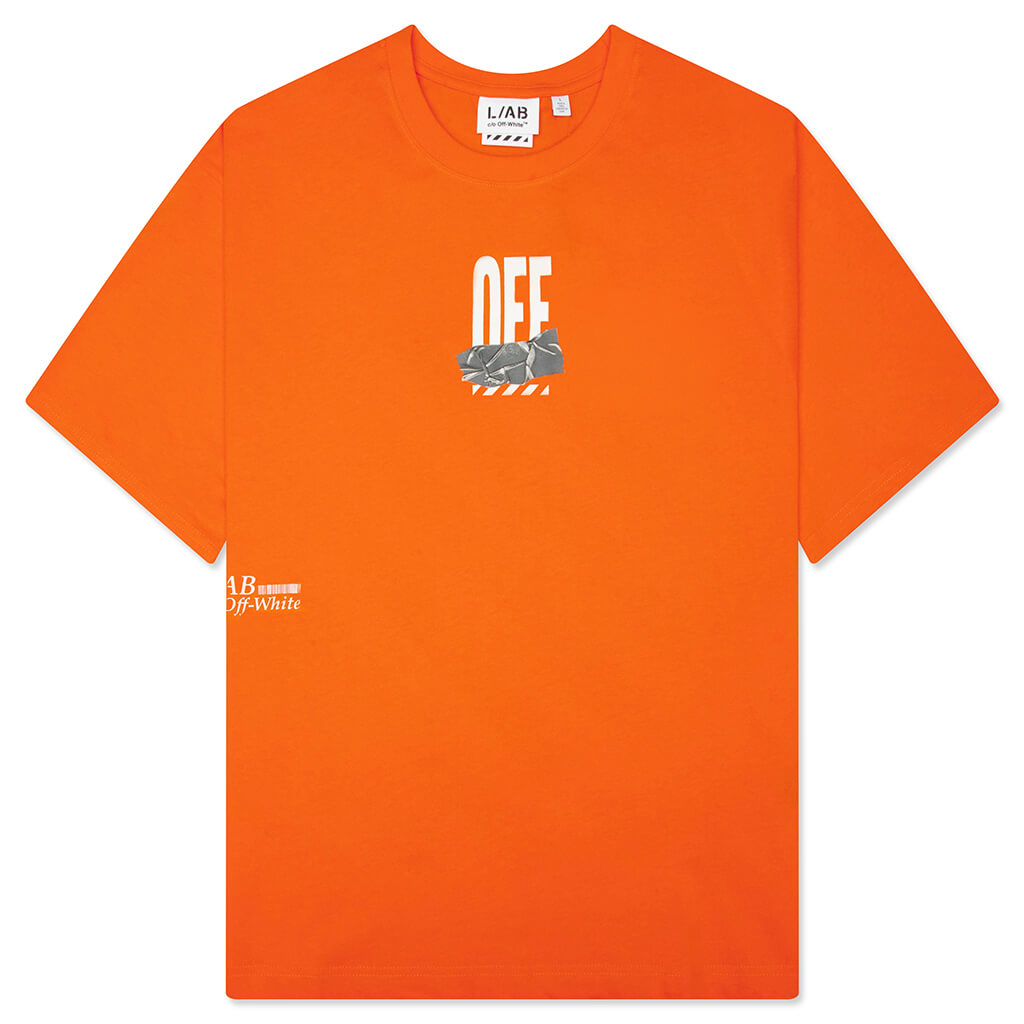 Off Active Duct Tape S/S Tee - Orange Tiger