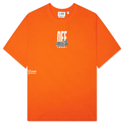 Off Active Duct Tape S/S Tee - Orange Tiger