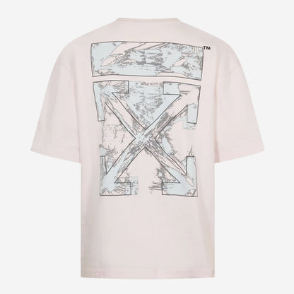 Off-White Rubbed Paint Arrow Skate T-Shirt