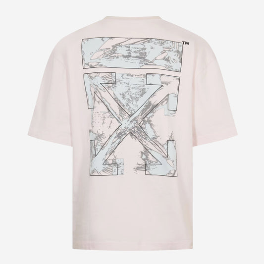 Off-White Rubbed Paint Arrow Skate T-Shirt