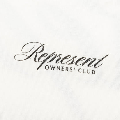 Owners Club Script T-Shirt - Flat White