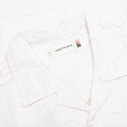 Polka Dot Camp Shirt - White