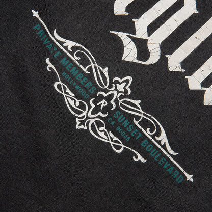 Private Members T-Shirt - Stained Black