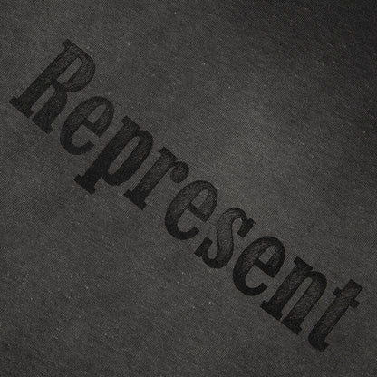 Represent Ringer T-Shirt - Stained Black
