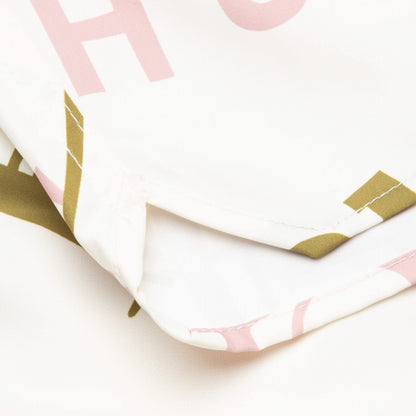 Mash-Up Logo Swim Trunks - Creme/Multi