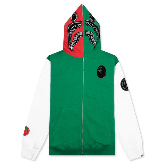 Shark Full Zip Hoodie Italy - Green