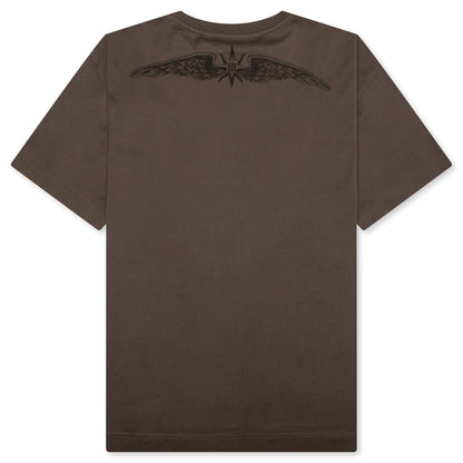 Wings Cotton T-Shirt - Khaki