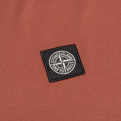 Stone Island Patch Logo L/S Tee - Brick Red
