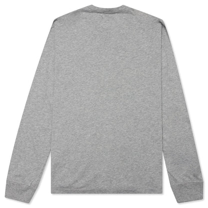 Stone Island Patch Logo L/S Tee - Melange Grey