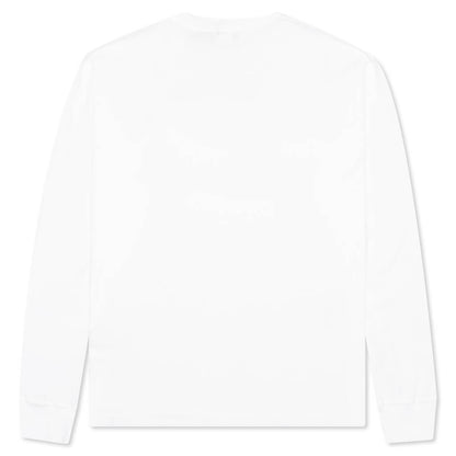 Stone Island Patch Logo L/S Tee - White