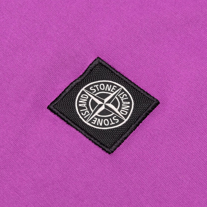 Stone Island Patch Logo L/S Tee - Purple