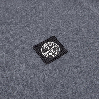 Stone Island Patch Logo S/S Tee - Melange Dark Grey