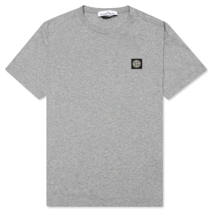 Stone Island Patch Logo S/S Tee - Melange Grey