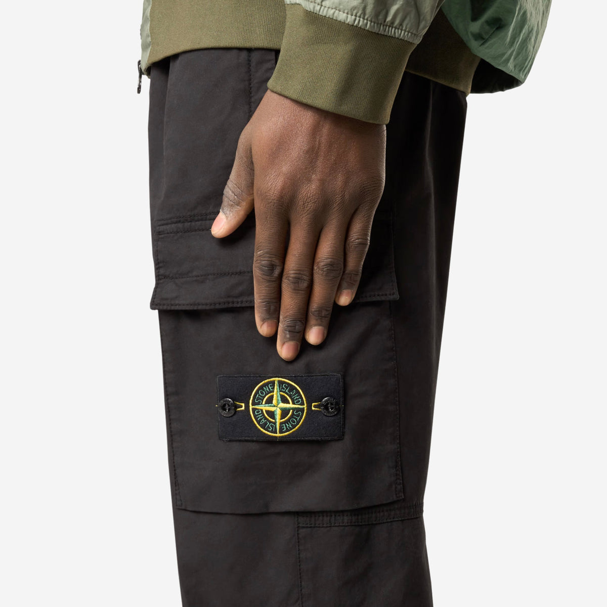 Stone Island Stretch Cotton Cargo Trousers