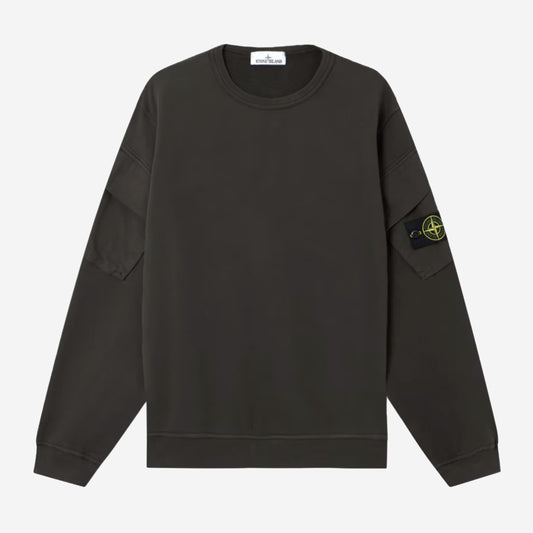Stone Island Brushed Organic Cotton Fleece Sweatshirt