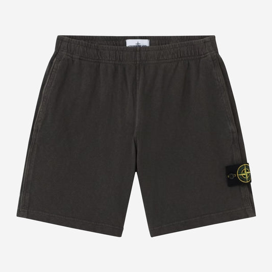 Stone Island 6200014 Malfile Fleece 'Old' Effect Jogger Shorts