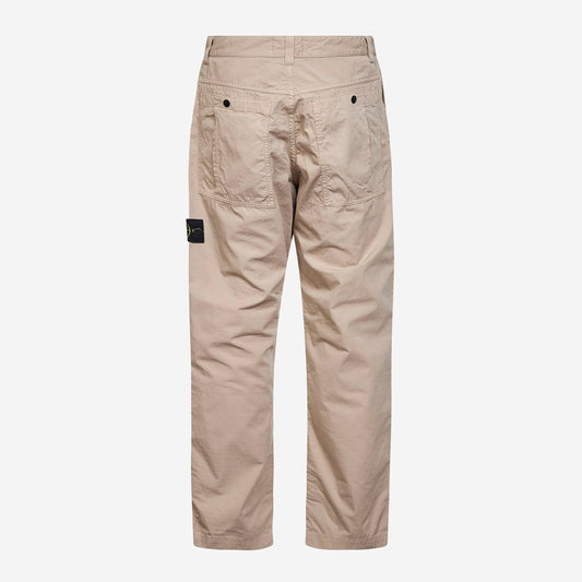 Stone Island 3100008 Mercerised Organic Cotton Ripstop Chino Trousers