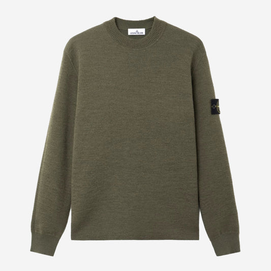 Stone Island 5100015 Rubberised RWS Wool + Organic Cotton Double Knitwear