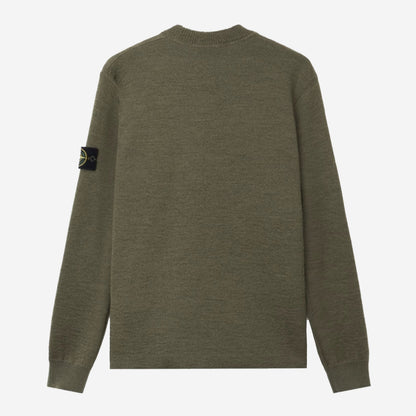 Stone Island 5100015 Rubberised RWS Wool + Organic Cotton Double Knitwear