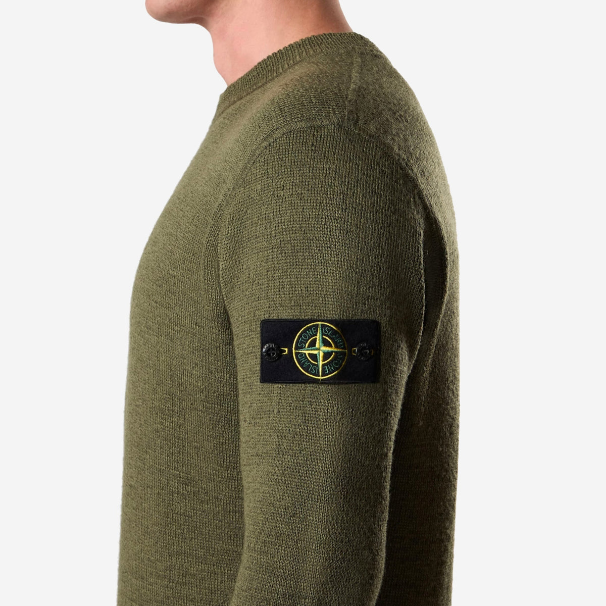 Stone Island 5100015 Rubberised RWS Wool + Organic Cotton Double Knitwear