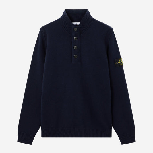 Stone Island Buttoned Lambswool Knitwear