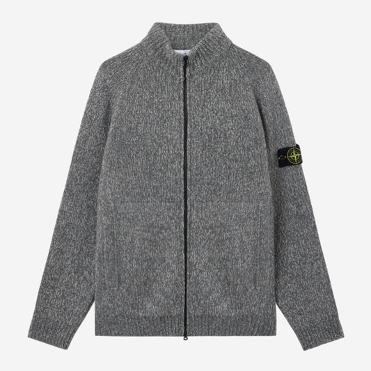 Stone Island Fancy Yarn Mouliné Wool Cardigan Knitwear