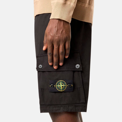 Stone Island Cargo Shorts - Black Castmark