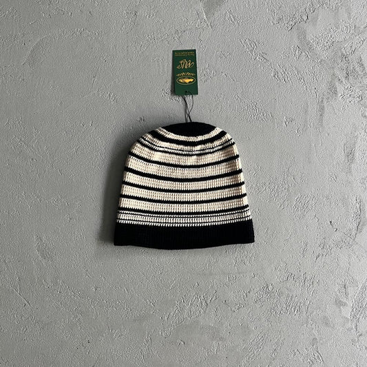 CORTEIZ Striped Cold Hat - White/Black