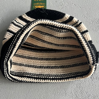 CORTEIZ Striped Cold Hat - White/Black