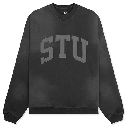 Stu Applique Crew - Black