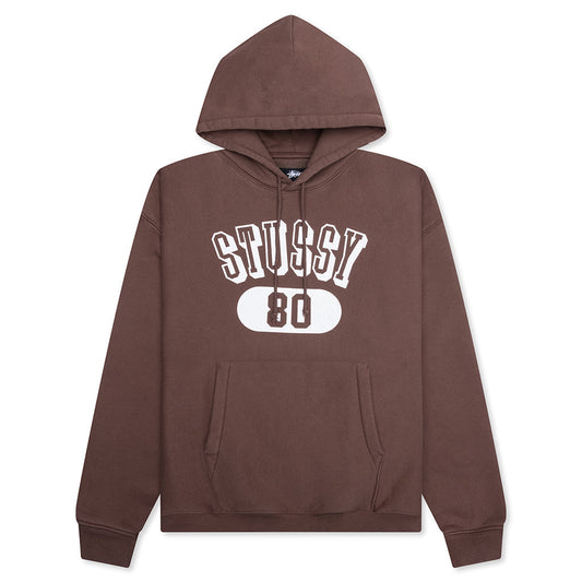Stussy 80 Relaxed Hood - Brown