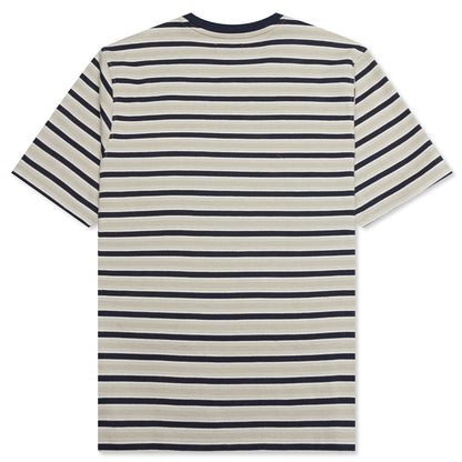 Griffin Stripe Crew - Khaki