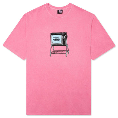 Rolling TV Pig Dyed Tee - Pink