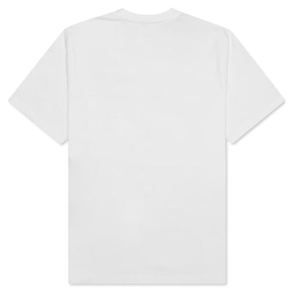 Stock Logo S/S Pocket Crew - White