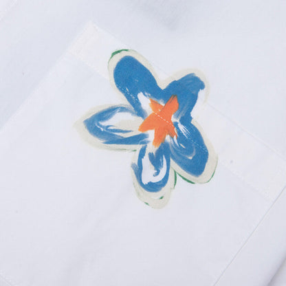 Super Bloom Cropped S/S Shirt - White
