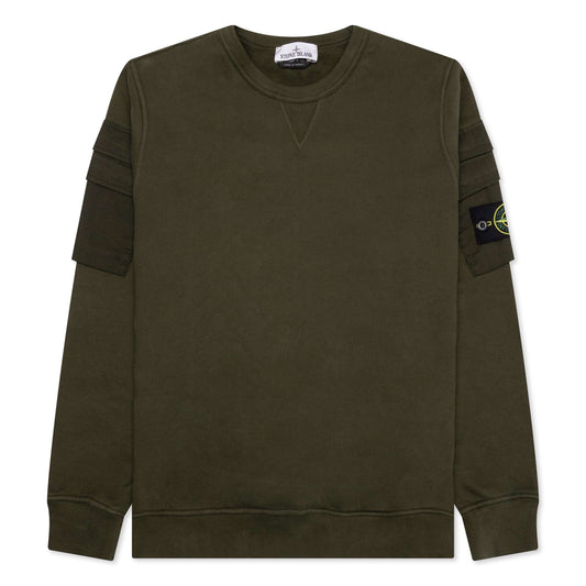 Stone Island Pocket Sweatshirt - Olive