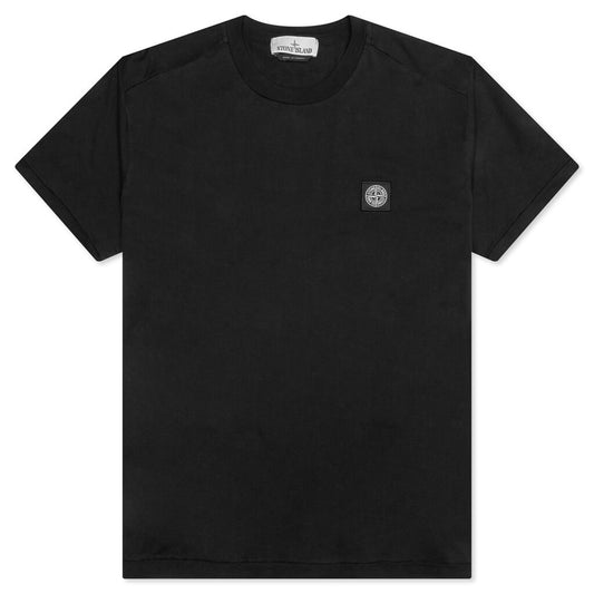Stone Island Compass Patch Logo S/S T-Shirt - Black