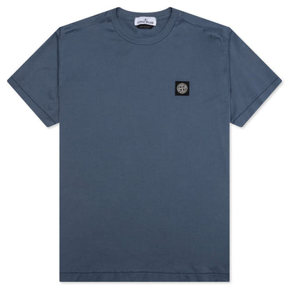 Stone Island Compass Patch Logo S/S T-Shirt - Avio Blue