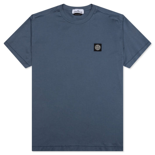 Stone Island Compass Patch Logo S/S T-Shirt - Avio Blue