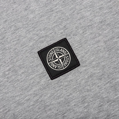 Stone Island Compass Patch Logo S/S T-Shirt - Melange Grey