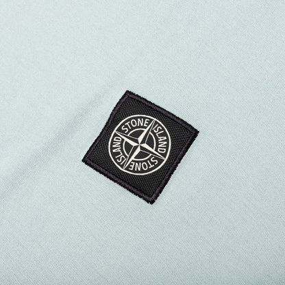 Stone Island Compass Patch Logo S/S T-Shirt - Sky Blue
